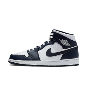 Air Jordan 1 Mid White Metallic Gold Obsidian