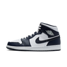 Air Jordan 1 Mid White Metallic Gold Obsidian