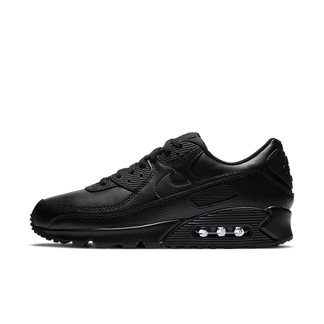 NIKE AirMax90 Leather Triple Black 黒 Nike Air Max 90 Leather Triple Black | 14-dagen bedenktijd