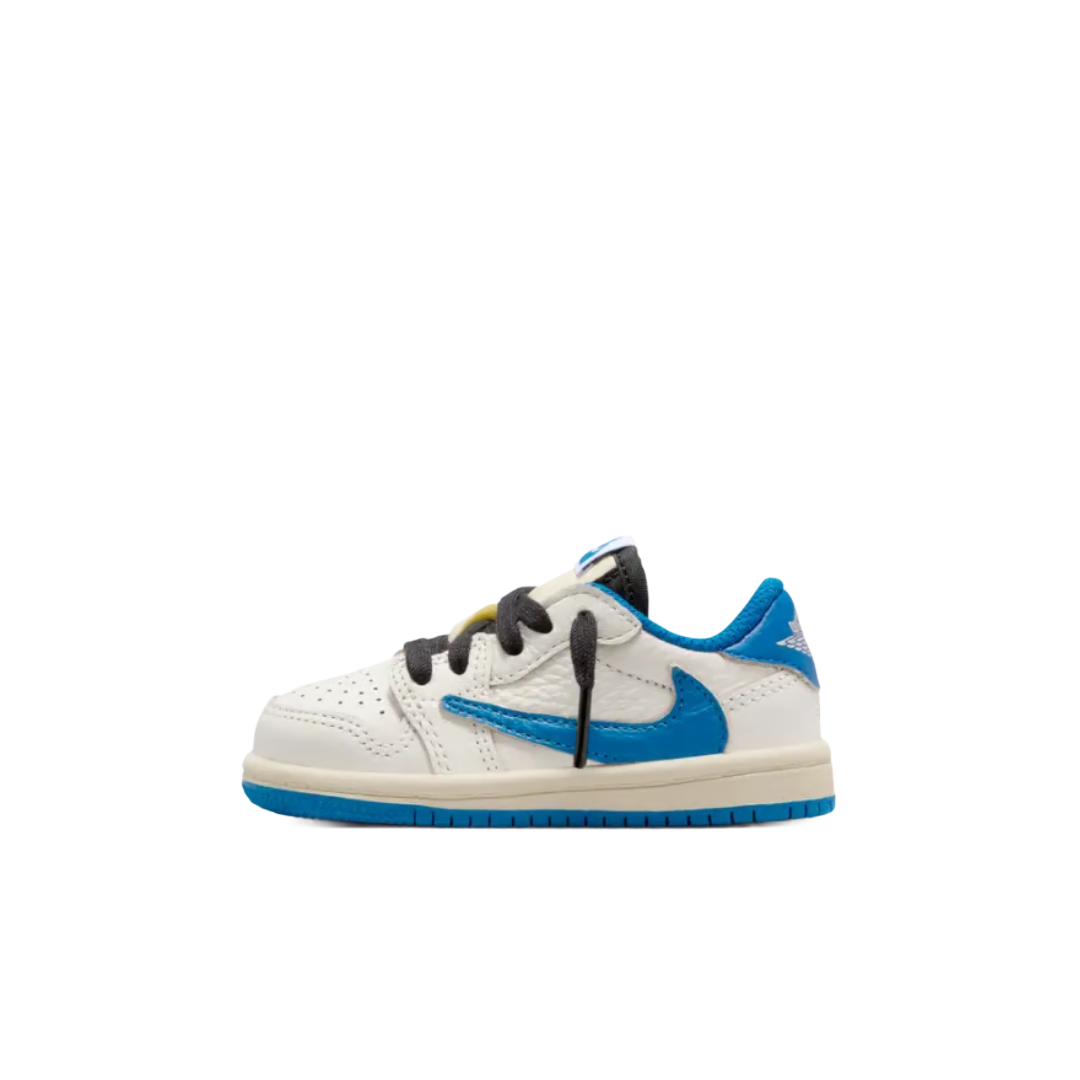 Air Jordan 1 Retro Low OG SP Fragment x Travis Scott Sail Military Blue (TD) sneaker