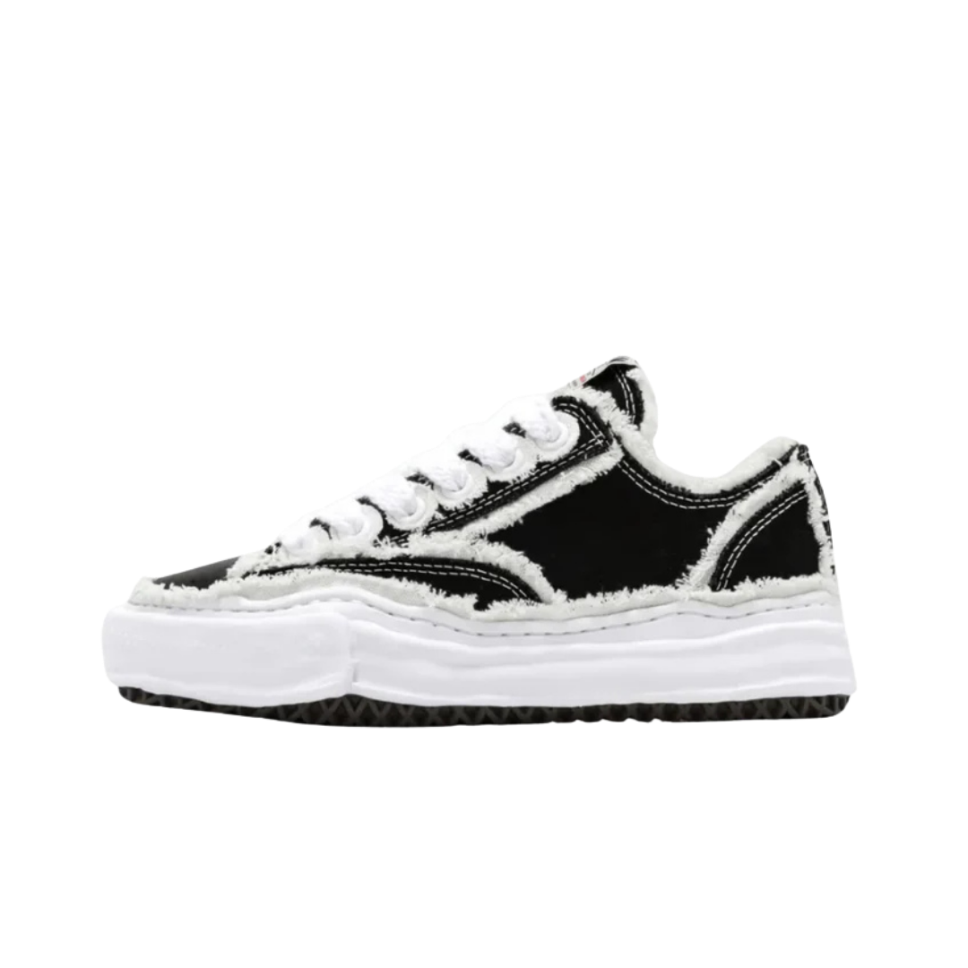 Maison Mihara Yasuhiro Peterson OG Sole Canvas Low Frayed Black