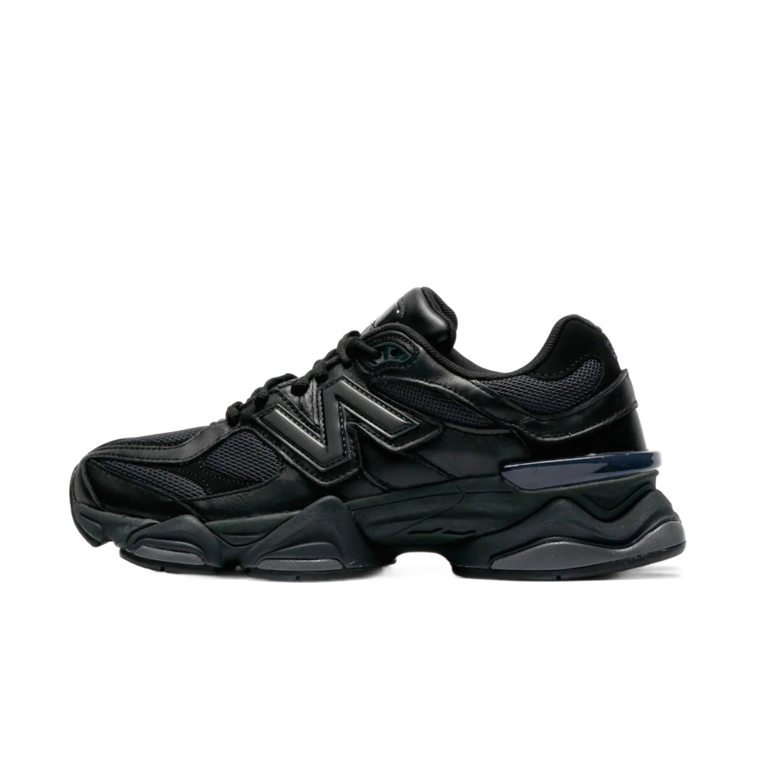 New Balance 9060 Triple Black Leather sneaker