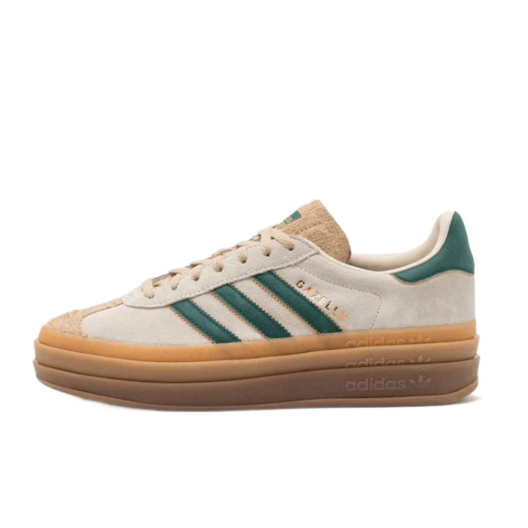 Adidas Gazelle Bold Magic Beige Collegiate Green (W) sneaker