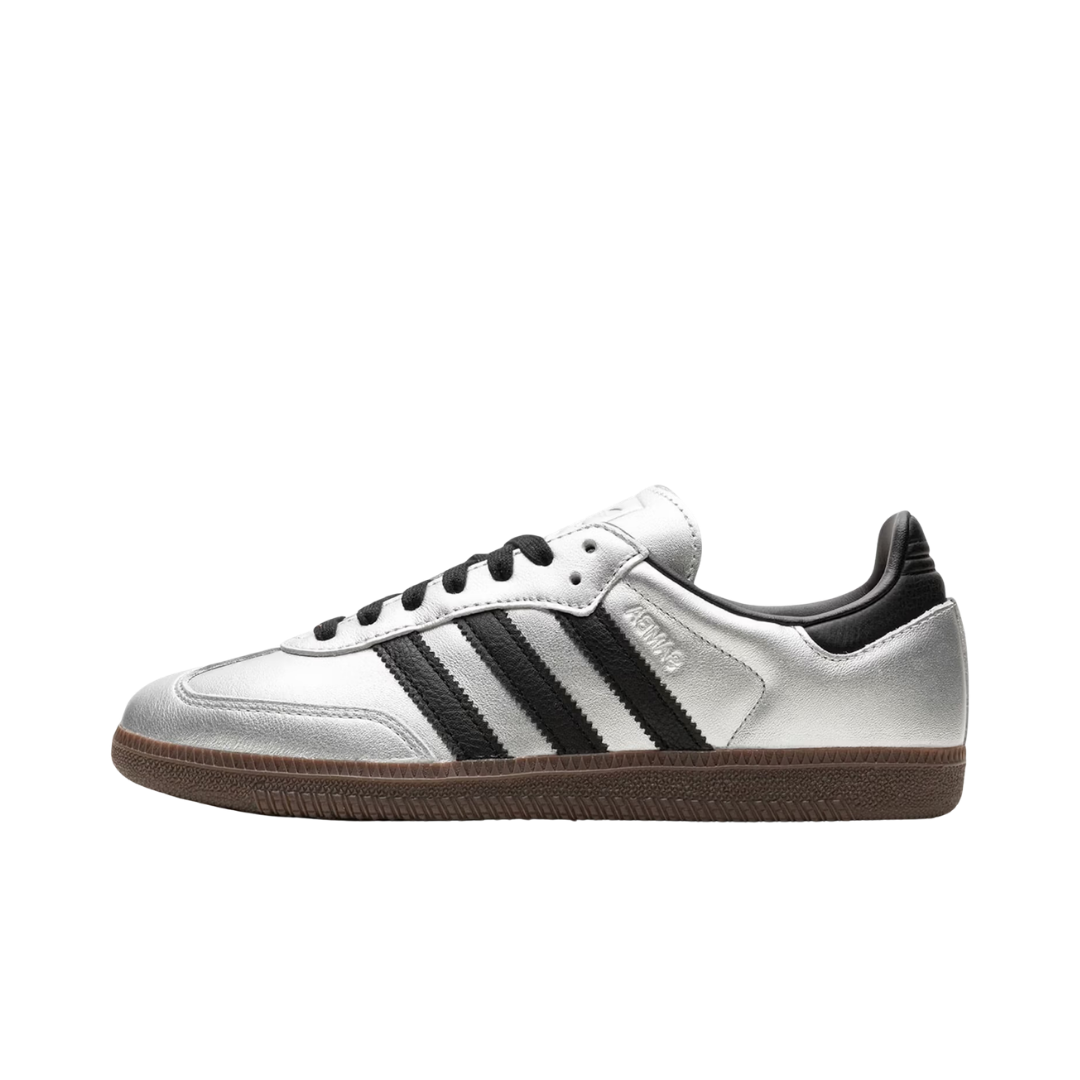 Adidas Samba OG Silver Metallic Black Gum (W)