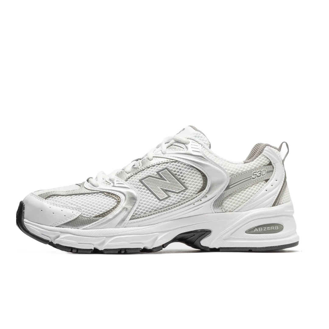 New Balance 530 White Silver Metallic sneaker