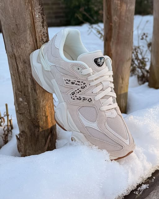 New Balance 9060 Sea Salt Leopard Print