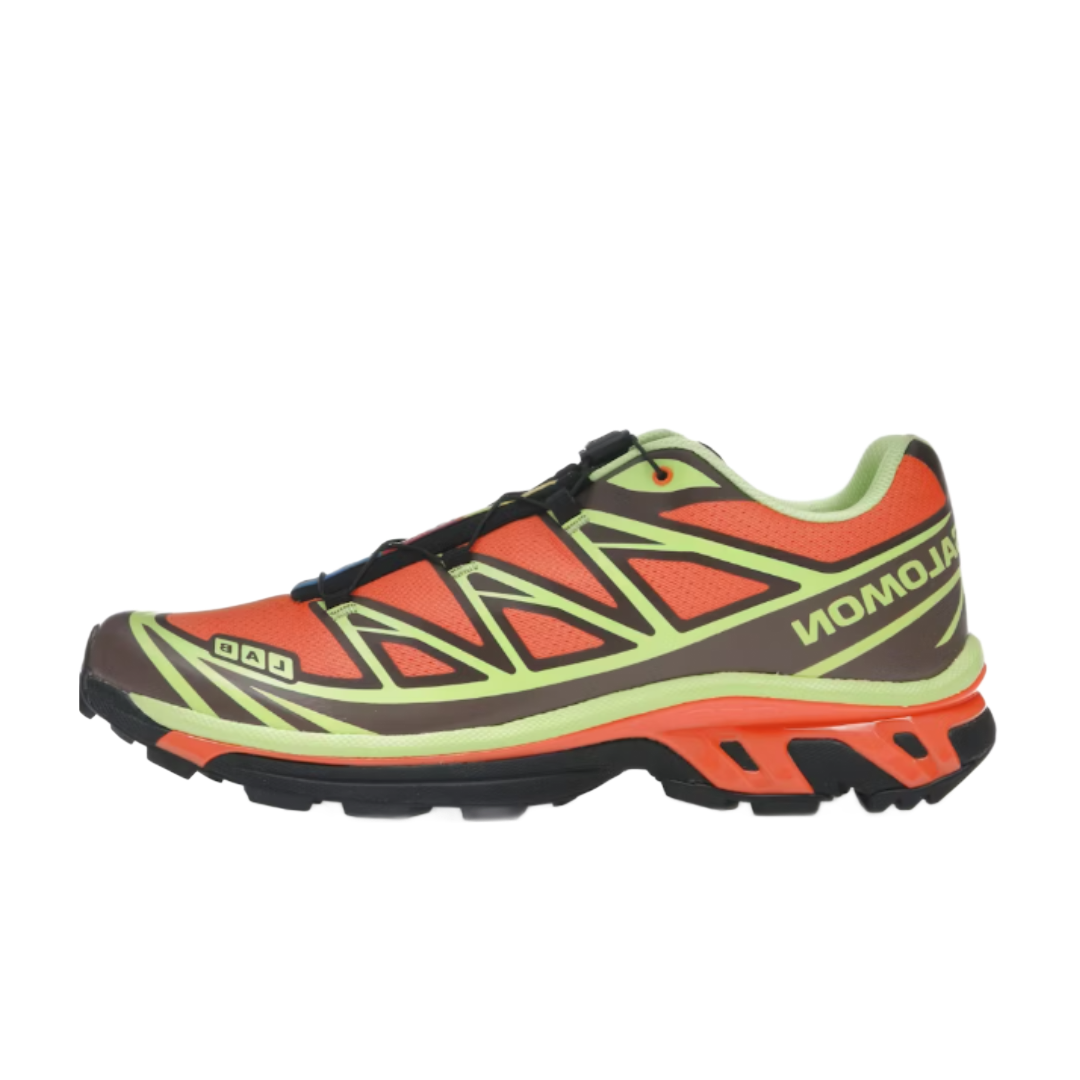 Salomon XT-6 Red Orange Sharp Green sneaker
