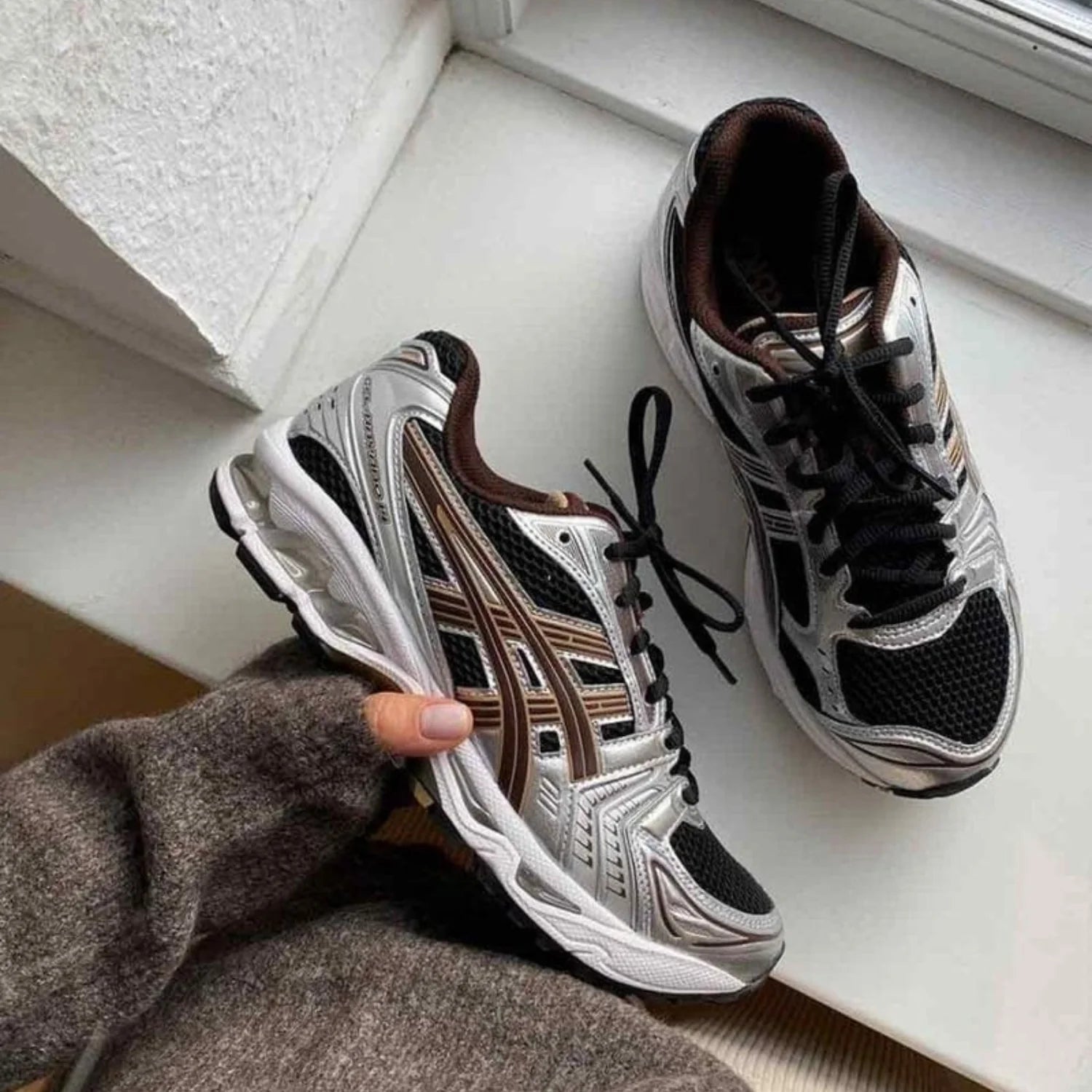 ASICS Gel-Kayano 14 Black Coffee Silver