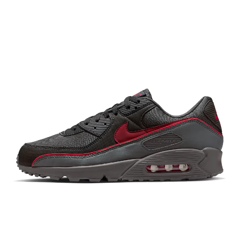 Nike Air Max 90 Premium Iron Grey University Red
