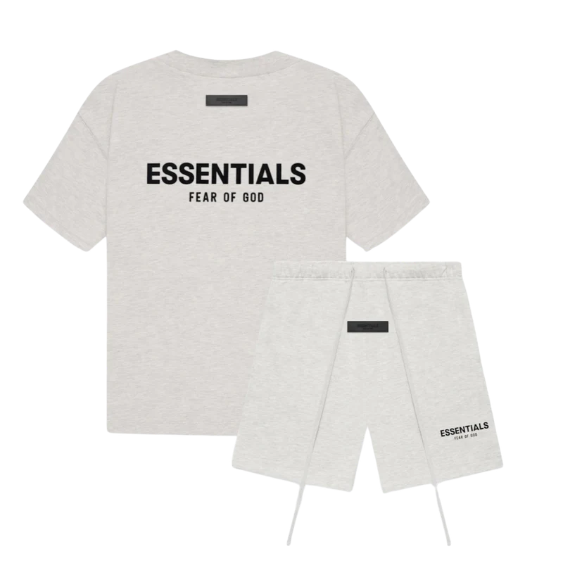 Fear of God Essentials Light Oatmeal Summer Set