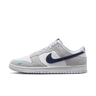 Nike Dunk Low White Grey Navy Aqua Mini Swoosh