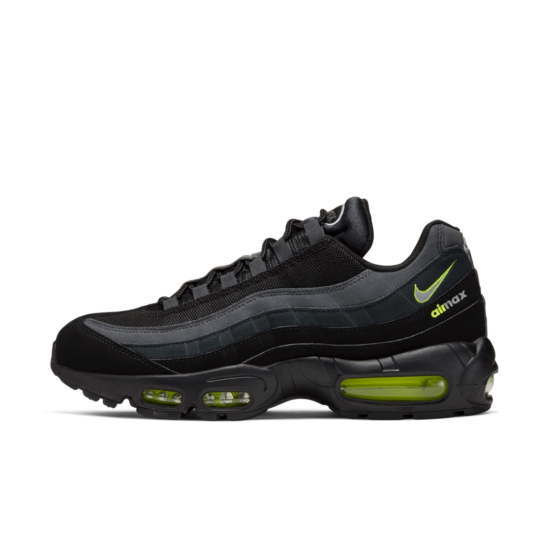Nike Air Max 95 Retro Logo Black Grey Volt