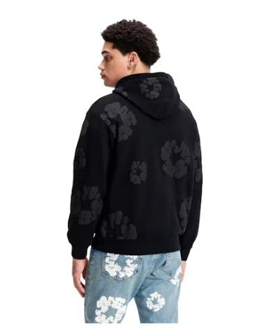 Denim Tears Cotton Wreath Hoodie Black Monochrome