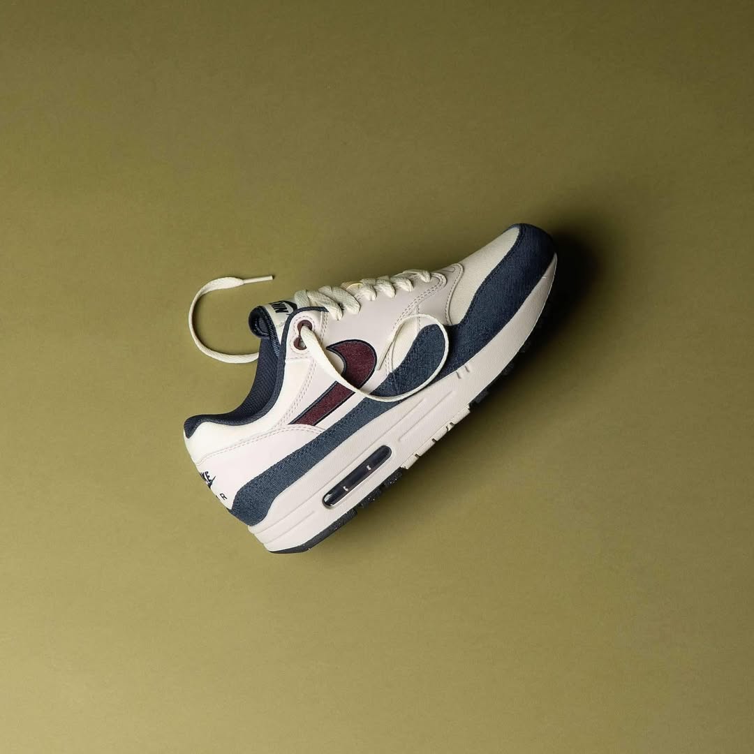 Nike Air Max 1 Coconut Milk Burgundy Crush Navy