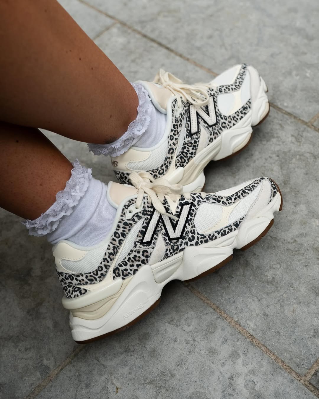 New Balance 9060 ASOS Exclusive Beige Brown Leopard Print