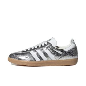 Adidas Samba OG Silver Metallic Cracked Leather