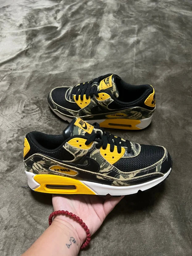 Nike Air Max 90 Premium Black University Gold Camo