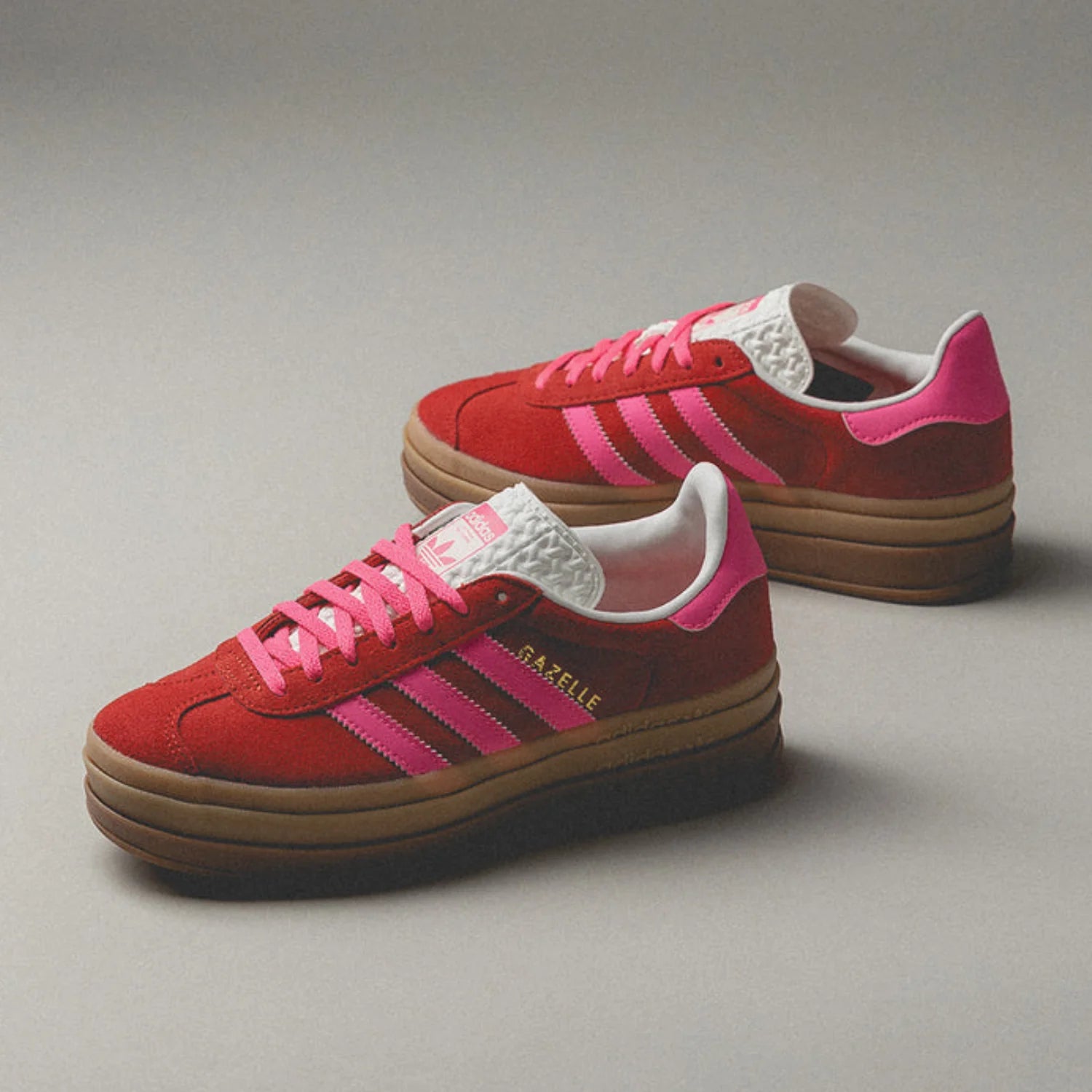 Adidas Gazelle Bold Collegiate Red Lucid Pink (W)