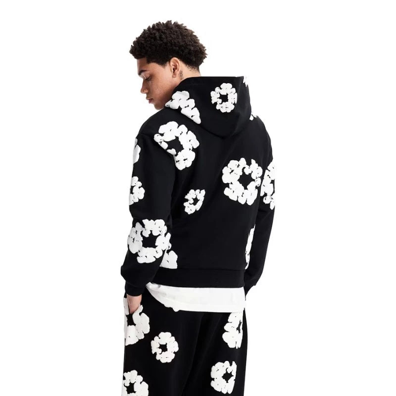Denim Tears The Cotton Wreath Hoodie Black