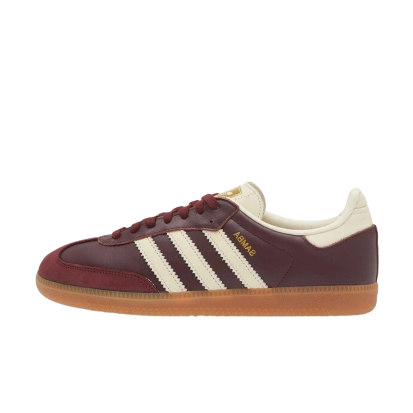 Adidas Samba OG Maroon Gold Metallic