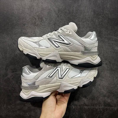 New Balance 9060 White Black Metallic Silver