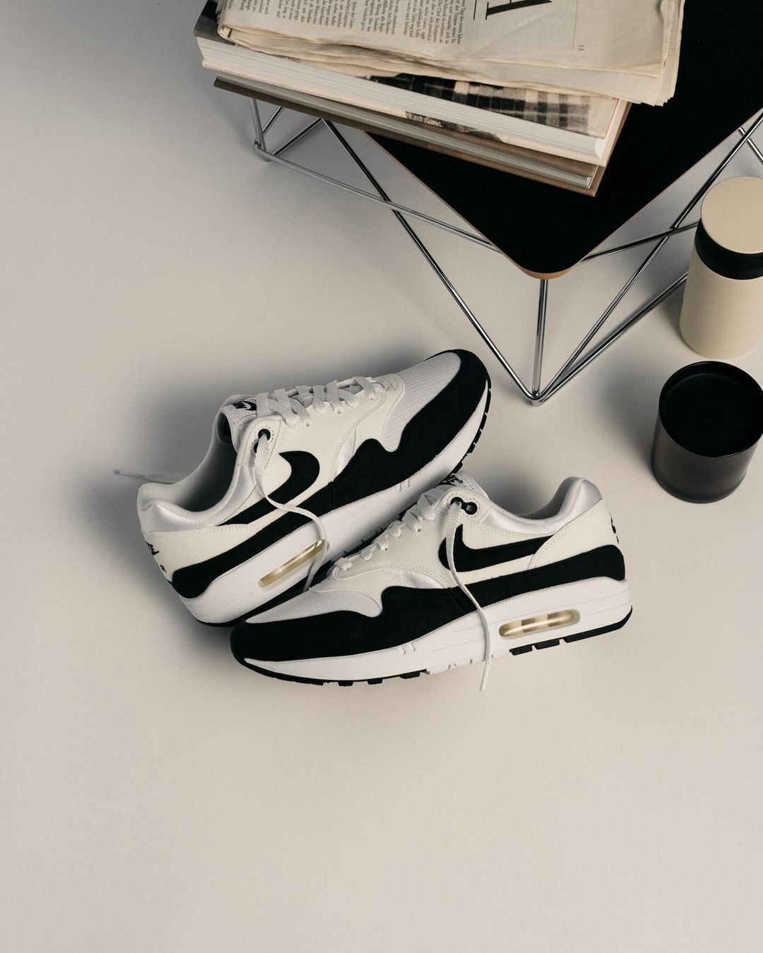 Nike Air Max 1 White Black Neutral Grey