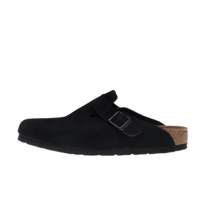 Birkenstock Boston Soft Footbed Suede Black