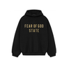 Fear of God Essentials FW24 Black Yellow State Hoodie