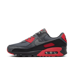 Nike Air Max 90 Smoke Grey Fire Red