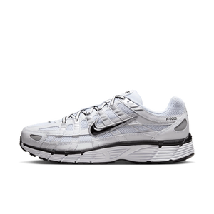 Nike P-6000 White Metallic Silver Black