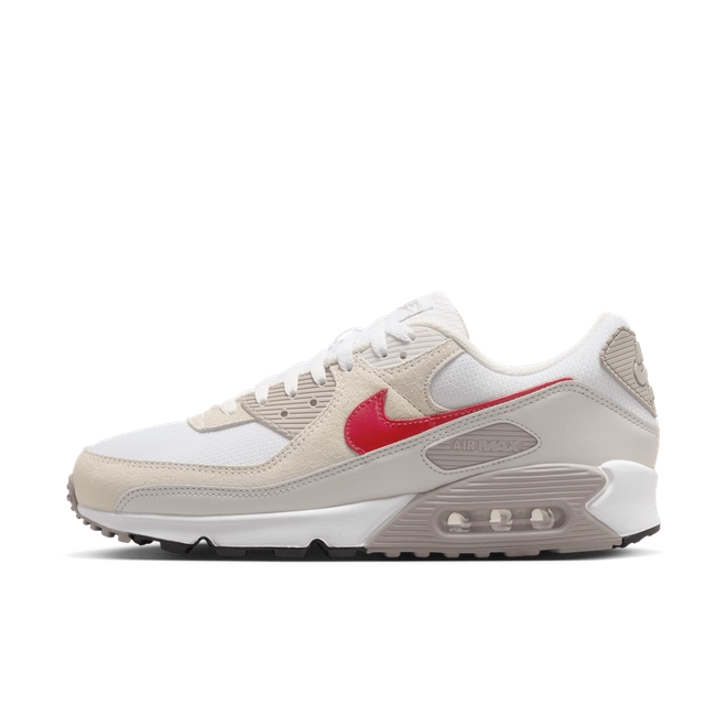 Nike Air Max 90 White College Grey Vast Grey University Red