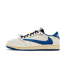 Air Jordan 1 Retro Low OG SP Fragment Travis Scott Sail Military Blue