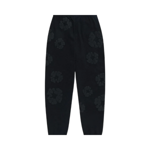 Denim Tears Cotton Wreath Sweatpants Black Monochrome