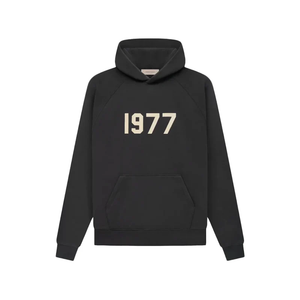 Fear of God Essentials 1977 Iron Black Hoodie