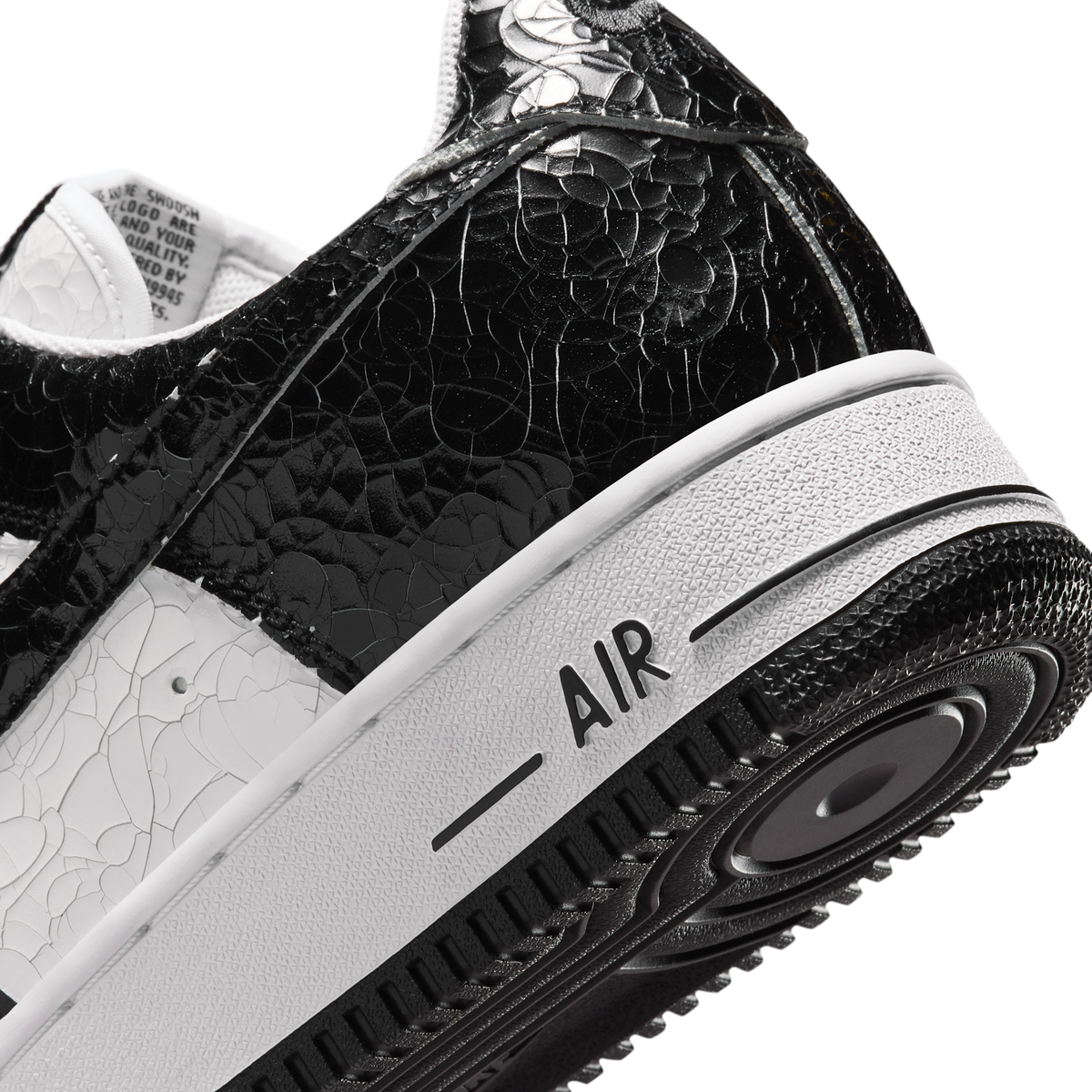Nike Air Force 1 Low '01 Cracked Leather Black White
