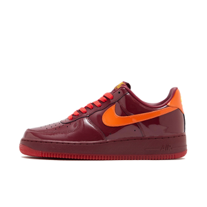 Nike Air Force 1 Low Patent Leather Dark Team Red Safety Orange