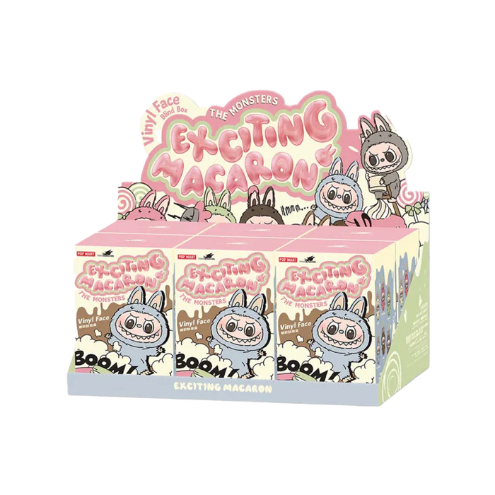 Pop Mart Labubu The Monsters Exciting Macaron Vinyl Plush Pendant Blind Box