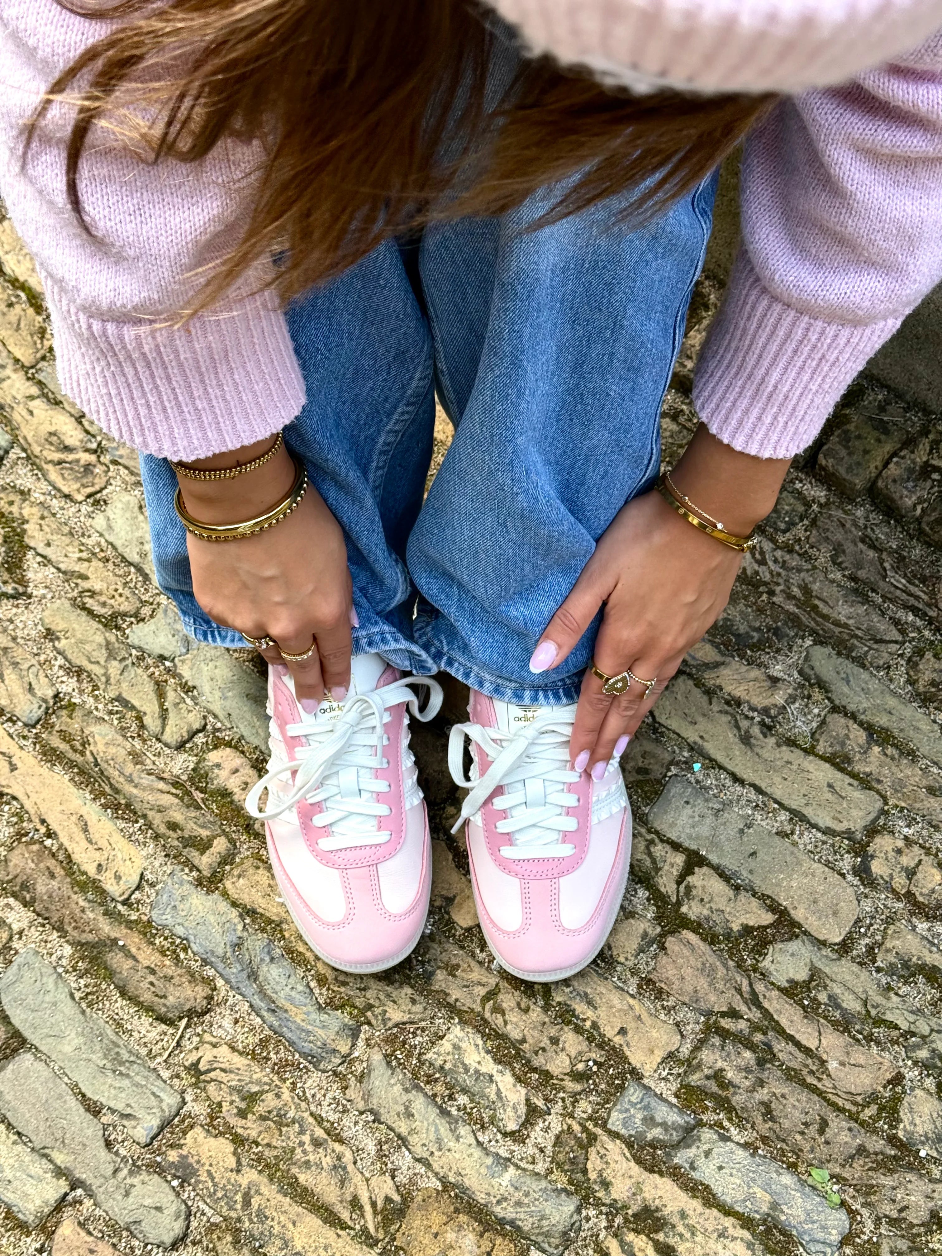 Adidas Samba Ruffle Stripes Pack Wonder Mauve (W)