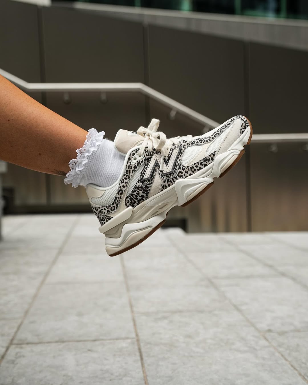 New Balance 9060 ASOS Exclusive Beige Brown Leopard Print