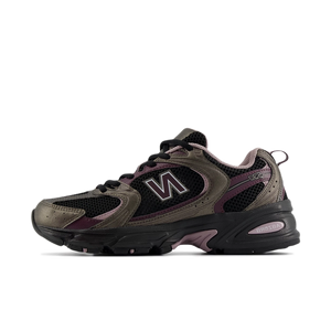 New Balance 530 Black Metallic Plum Brown