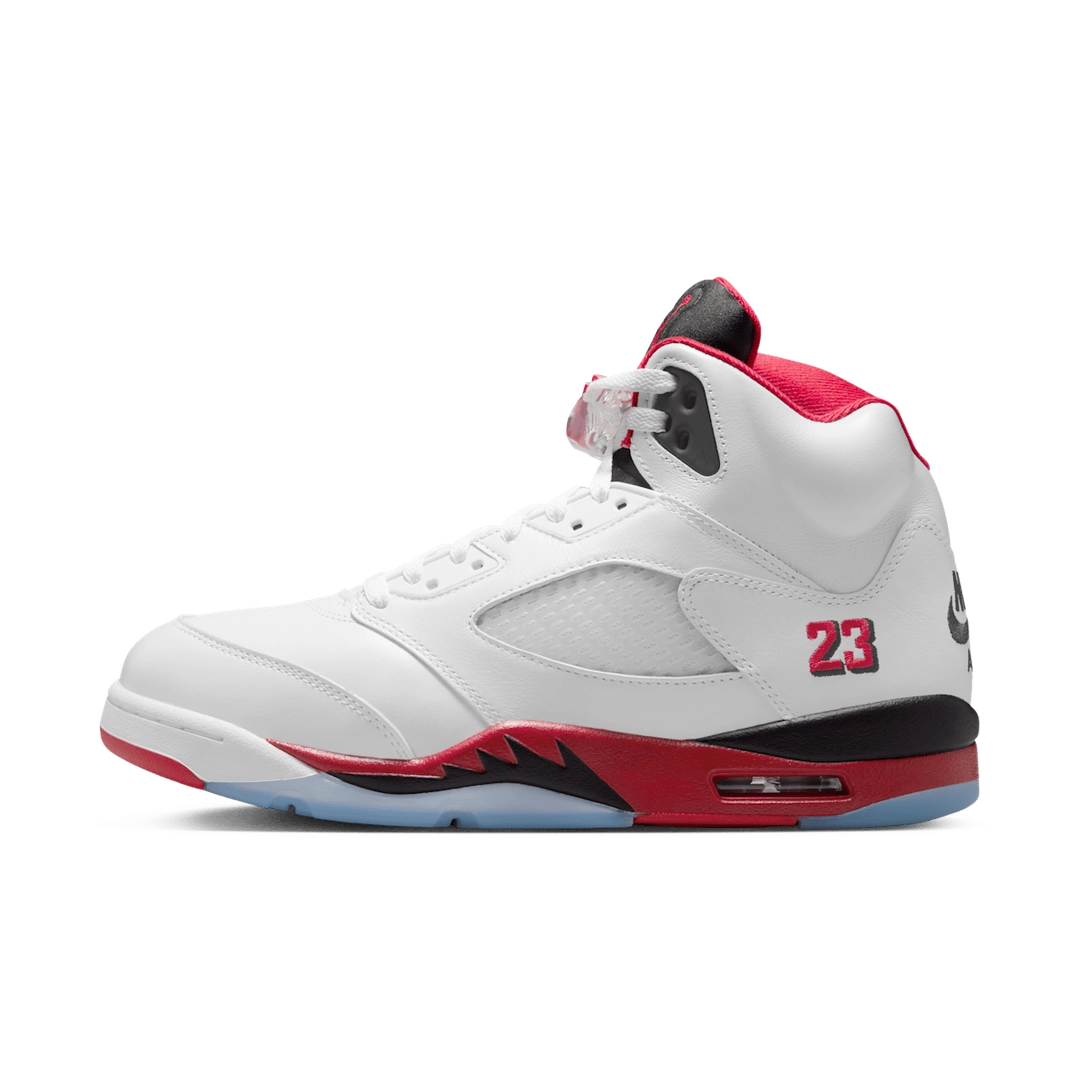 Air Jordan 5 Retro Fire Red Black Tongue (2025)