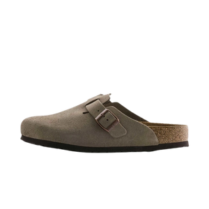 Birkenstock Boston Soft Footbed Suede Taupe (Narrow Fit)
