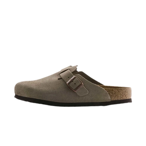 Birkenstock Boston Soft Footbed Suede Taupe