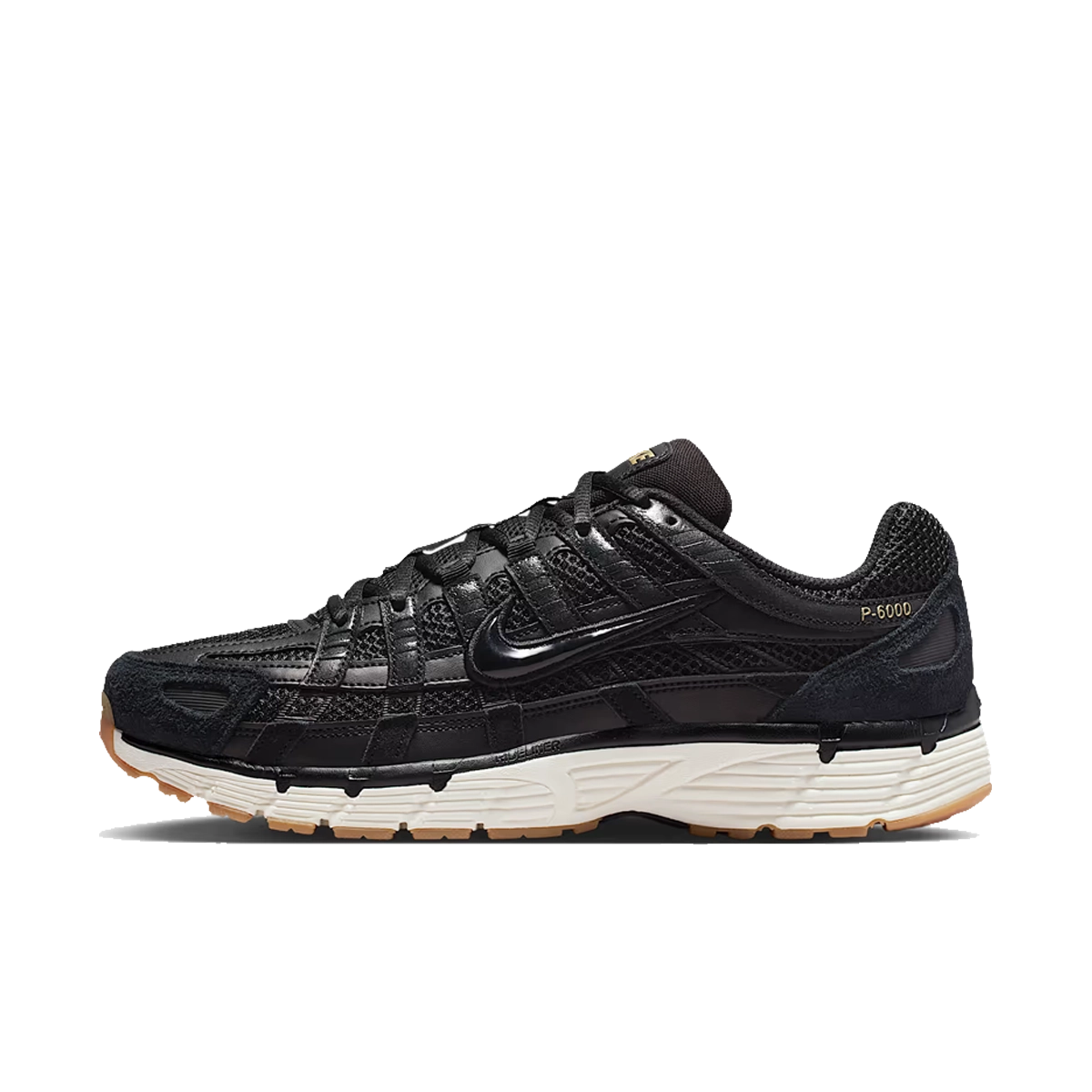 Nike P-6000 SE Black Metallic Gold Gum