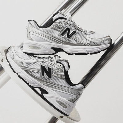 New Balance 740 White Silver Metallic Navy