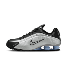 Nike Shox R4 Metallic Silver Black Psychic Blue