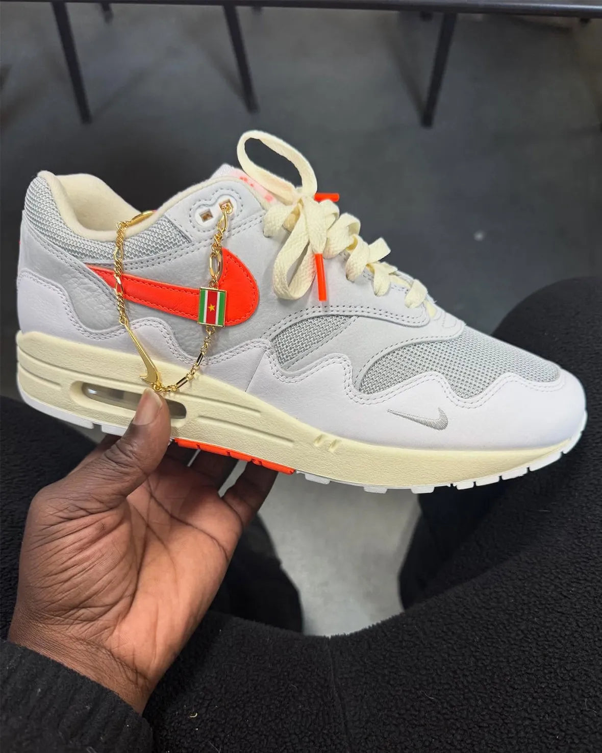 Nike Air Max 1 Patta Waves White Hyper Crimson