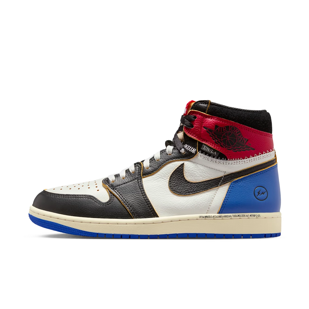 Air Jordan 1 Retro High OG SP Fragment x Union LA Varsity Red Sport Royal