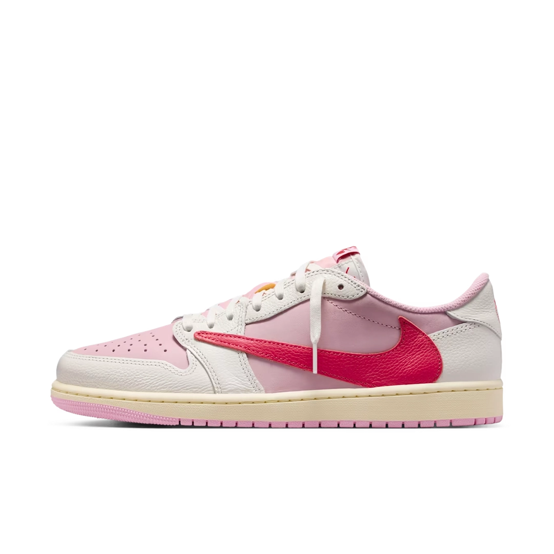 Air Jordan 1 Retro Low OG SP Travis Scott Sail Tropical Pink