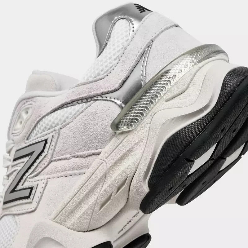 New Balance 9060 White Black Metallic Silver